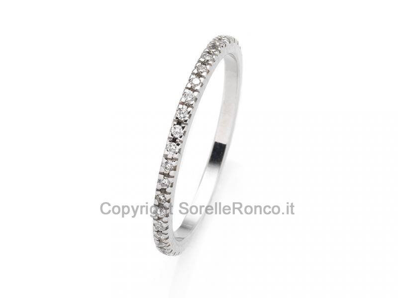 ANELLO ETERNITY CON DIAMANTI 0.20 CT